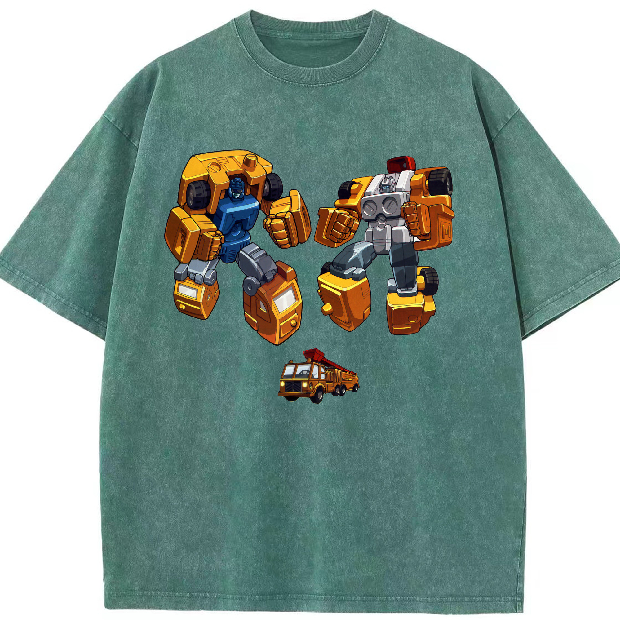 （画像用）  綿100% ヴィンテージ風 半袖Tシャツ（フロントプリント）